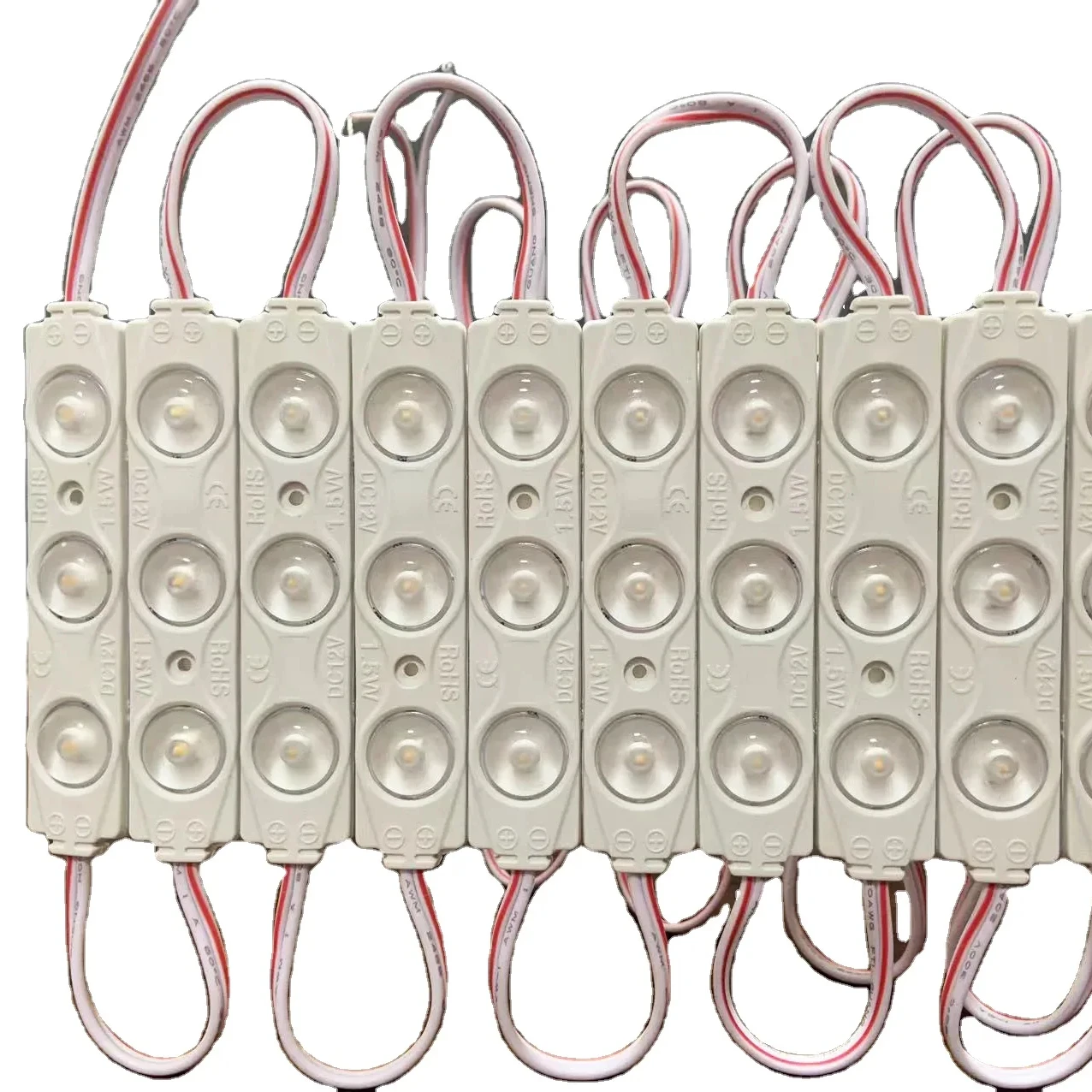 DC12V 8218 7015 6012 6313 Module Led with Lens 3 Leds Modules for Advertising Sign Board High Power
