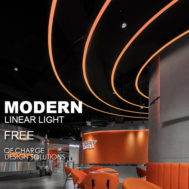 office linear led chandeliers pendant lamp 30w 1200mm 4ft linear led light housing suspended light surface mounted led linear