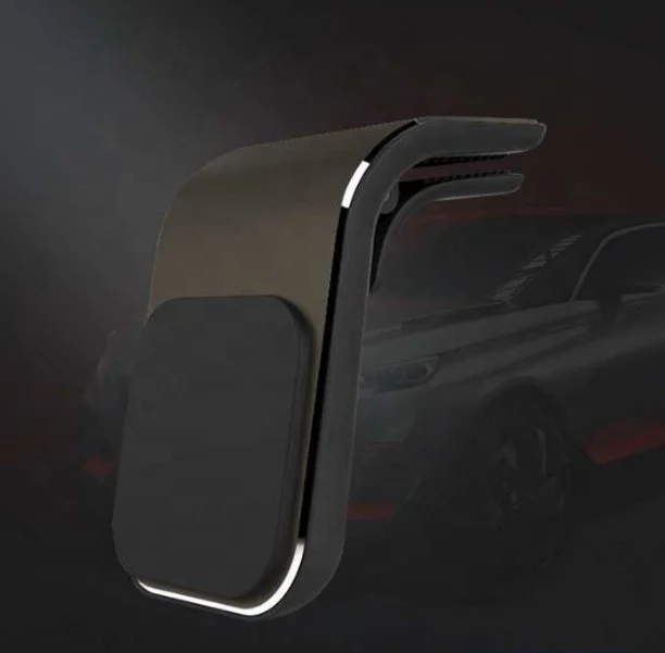 Fashion Design Car Phone Holder Metal Aluminum L Shape Universal Air Vent Magnetic Mobile Phone Car Holder