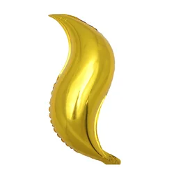 18 inch S shaped aluminum foil balloon birthday party wedding decoration Mermaid tail Mall decoration S shape balloons wholesale