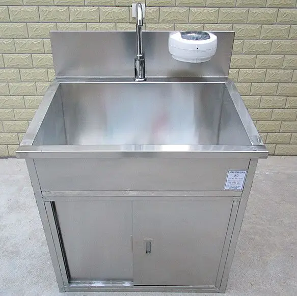 Ginee Medical clinic scrub sink 1 one person hospital  washing hand scrub sink for hotting sale high quality