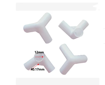 16mm  3 way tent plastic tube connector