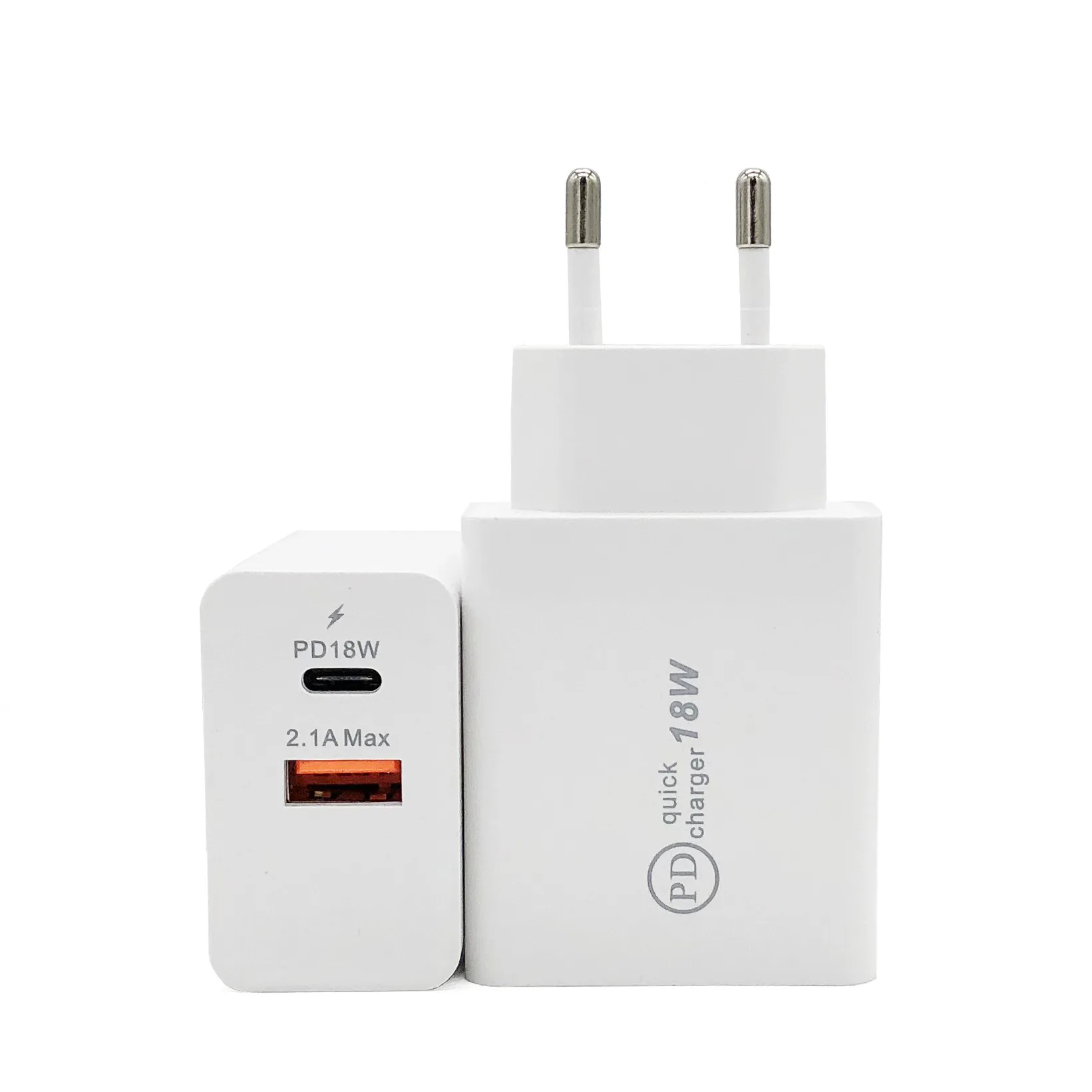 18W Type-c Interface Usb A + C QC3.0 Mobile Phone Fast Charging Head PD Charger