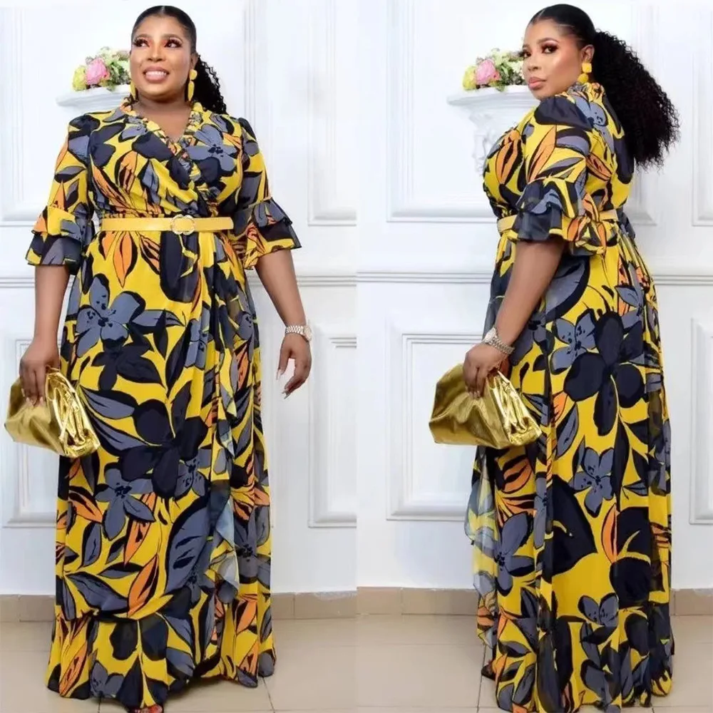 Africa Women Plus Size Dress African Ladies Long Dress Factory Price Wholesale