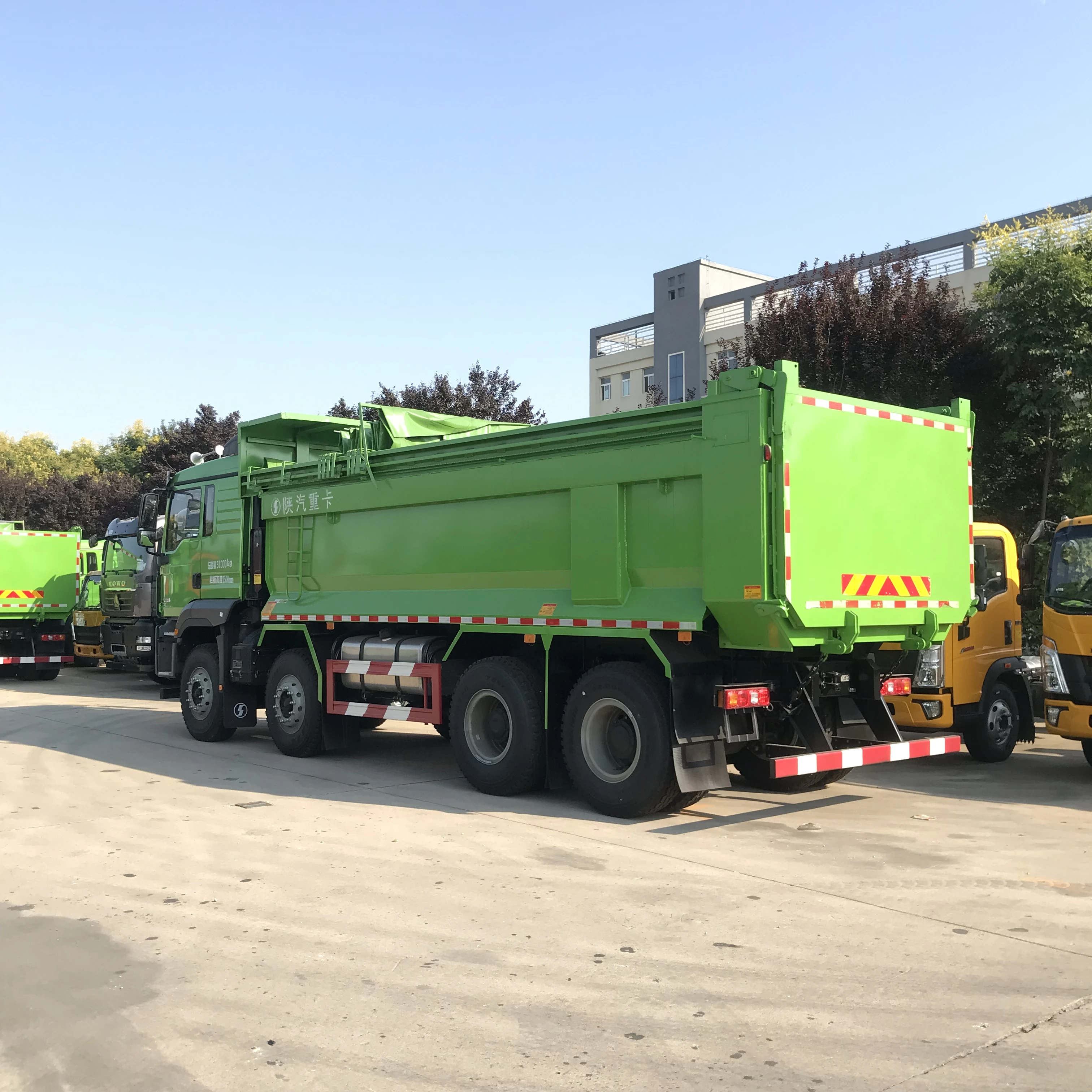 Shacman 375HP 371HP 10 колес 12 колес 6X4 8X4 LHD Rhd самосвал разгрузка