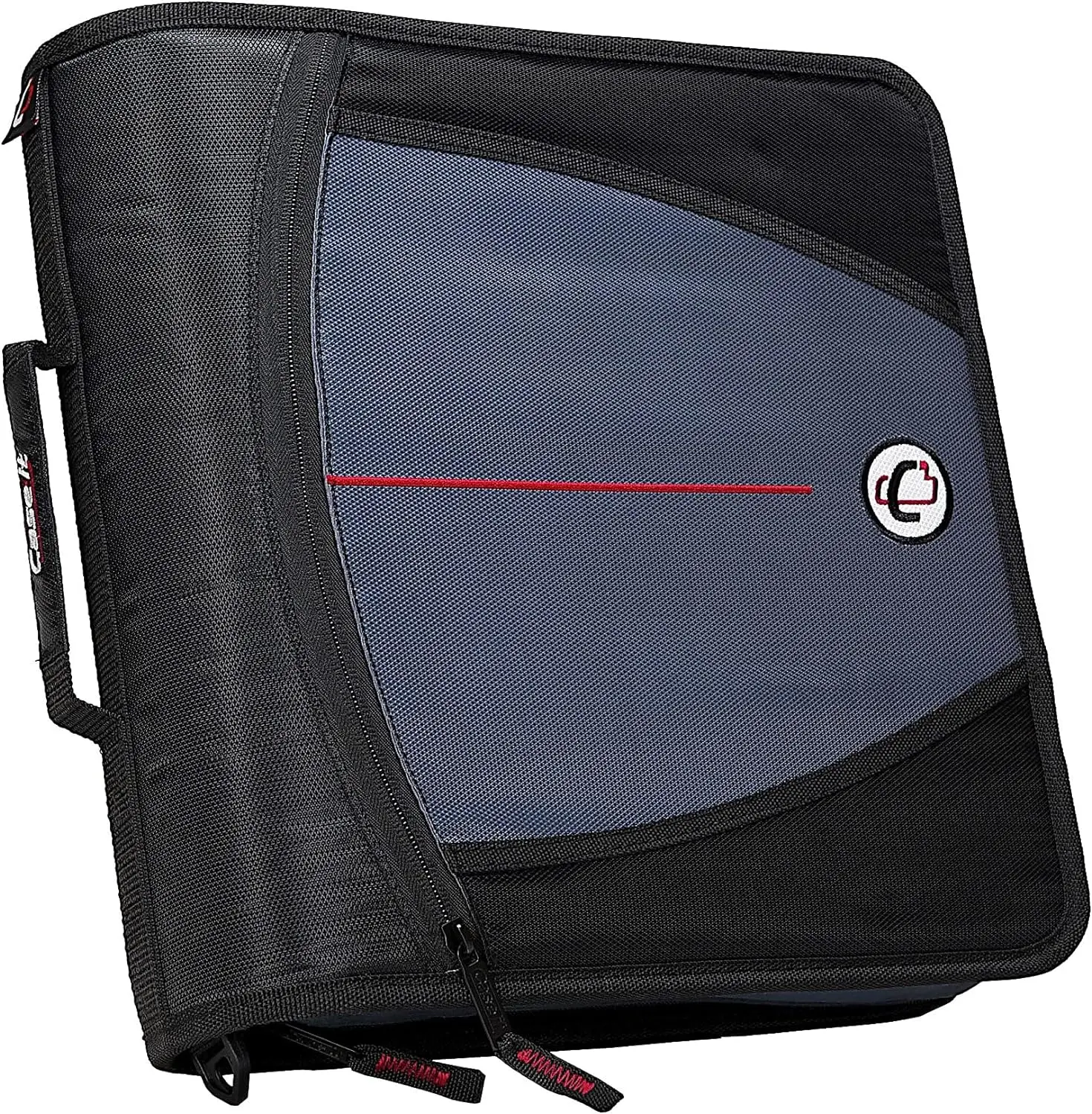 Free Sample case it Zippered Binder Bag 2Inch 3Ring,500-Sheet Capacity, Multi-Pocket Organizer Binder Suitable for Middle School