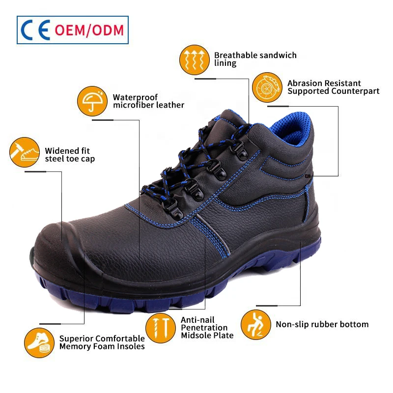 Zapatos De Seguridad Custom High Quality Hardwearing Sport Working Industrial  Summer Safety Shoes Work Boots For Men