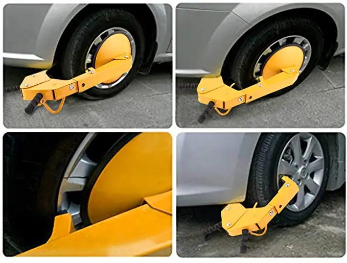 Heavy Duty Parking Car Tire Claw ATV RV Boot Wheel Clamp Boat Truck Caravan Trailer Lock