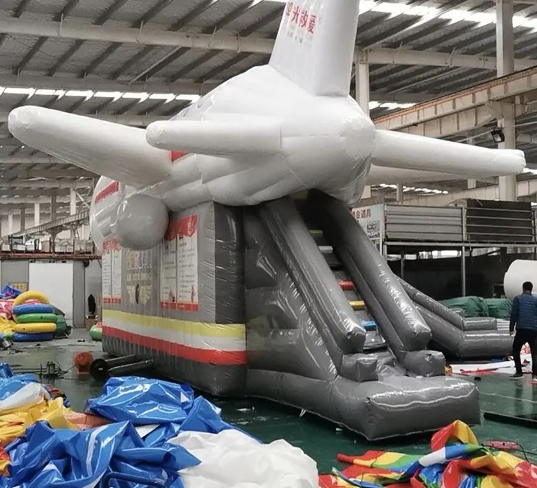 Large Inflatable Airplane Model bouncy Advertising Inflatable Plane For Air Show