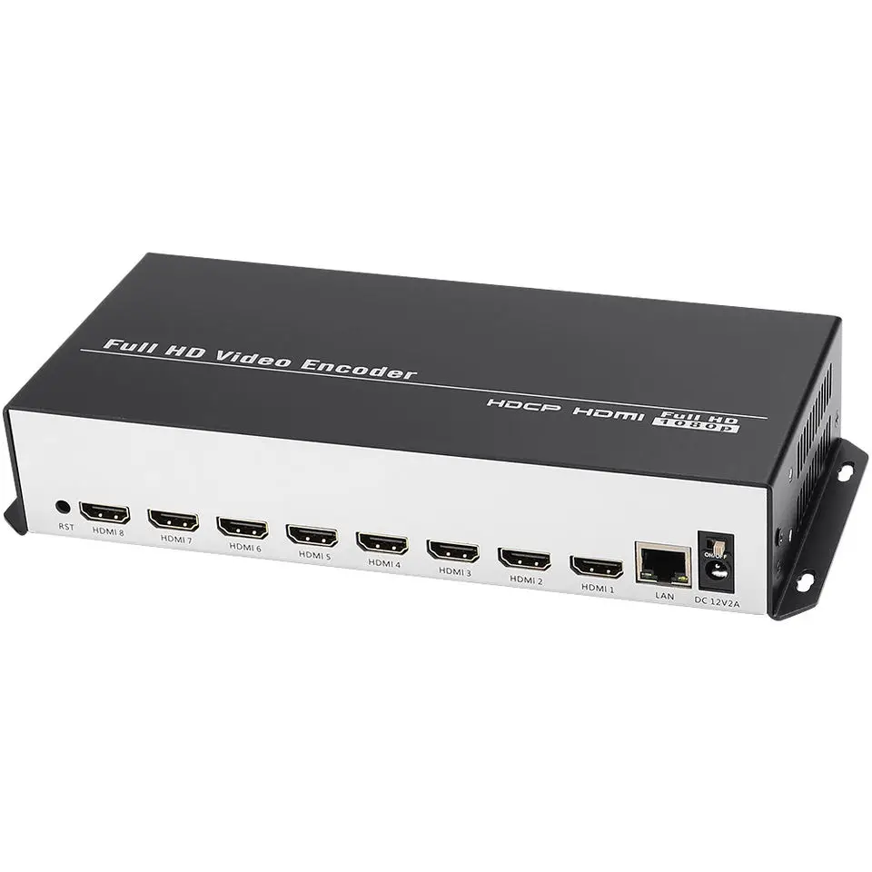 Unisheen 8 in 1 H.265 H.264 HDMI To IP Video Encoder 8 Channels Live Streaming Encoder HD Encoders H265