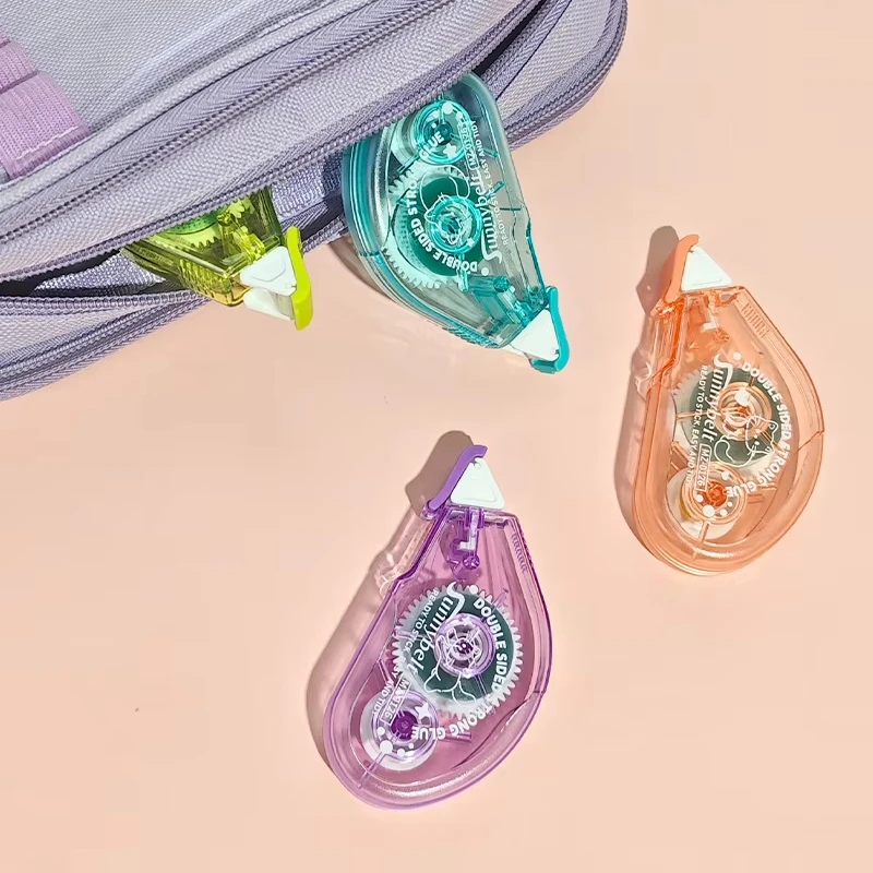 Double Sided Adhesive Correction Tape Double-Sided Adhesive Tape Smooth Transparent Strap Scrapbook Tape For Student Office 6m