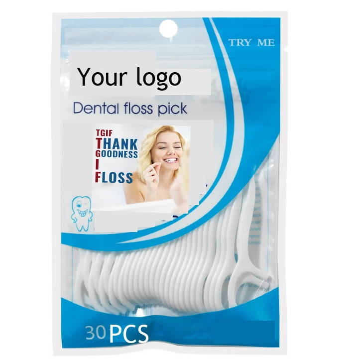 Hot sale dental floss products Eco-Friendly Flosser With Tooth Pick 1/6 Wholesale Price Buy Flat Mini Y Shape Disposable 50 Bulk