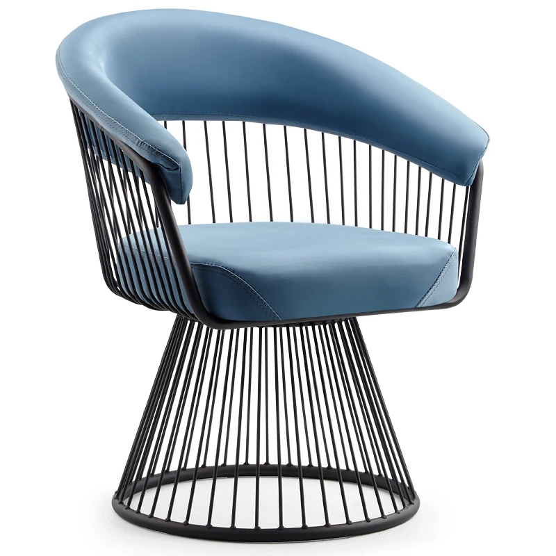 Nordic Light luxury Balcony Lounge Chair Rotating Creative Single Restaurant Armchair