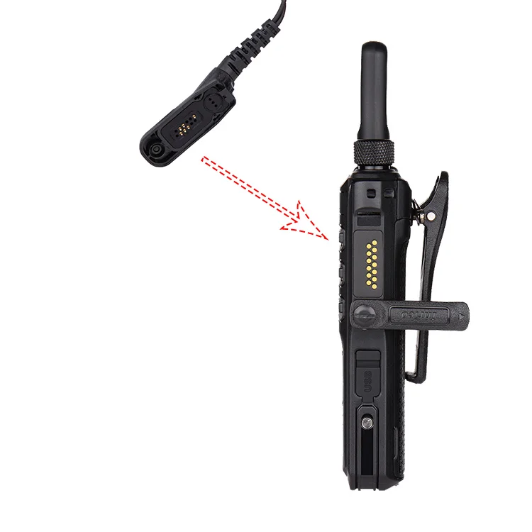 Низкая цена EPM-T60 PTT наушники гарнитура иди и болтай walkie talkie “иди и наушники для inrico t520/t620 двухстороннее радио