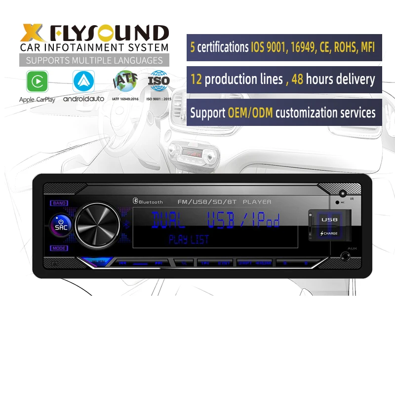 The best selling mini portable in 2023 Bt navigation with LCD wireless touch screen car radio