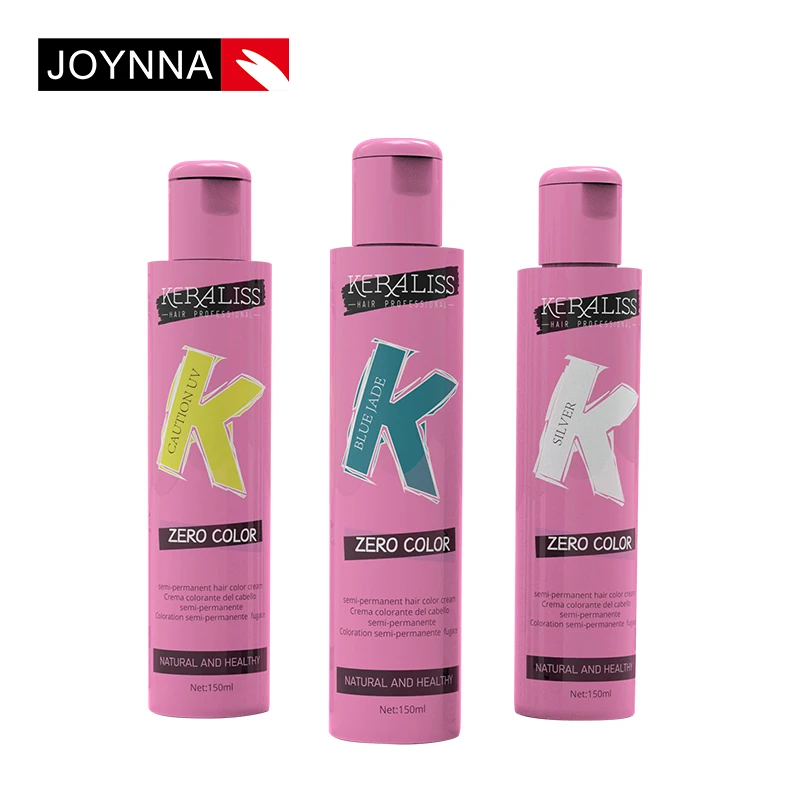 2021Hot Custom Zero Color Best Semi Перманентная сумасшедшая Полуперманентная краска для органических пастельных волос