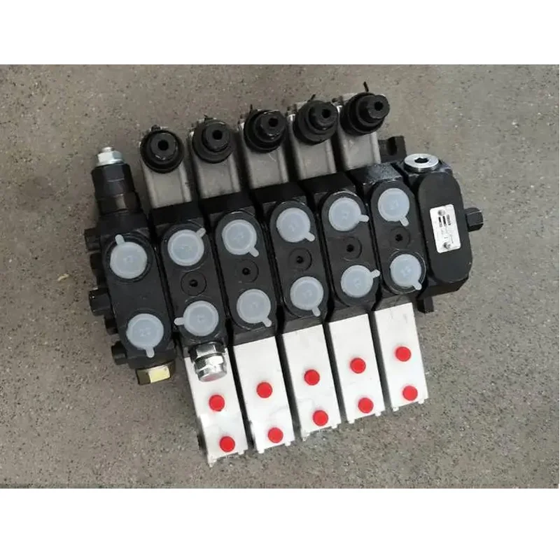 Hook arm garbage truck five link pneumatic multi-way reversing valve Hook arm garbage truck 2+3100 flow multi-way valve