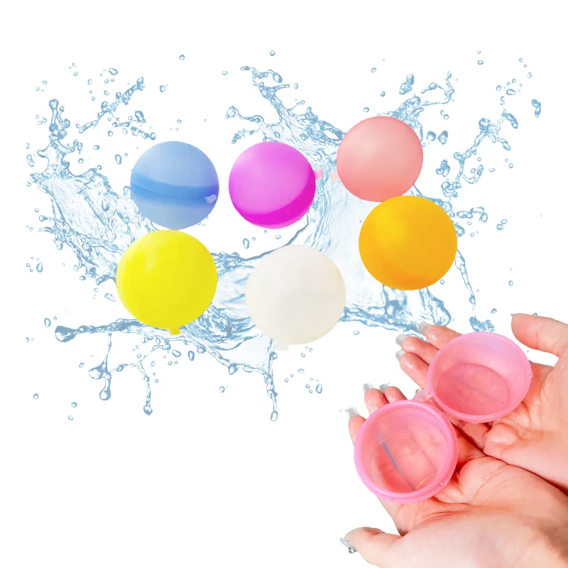 Summer Pool Water Balloons Bomb Splash Silicone Refillable Water Ball For Kids Quick Fill Reusable Water Balloon