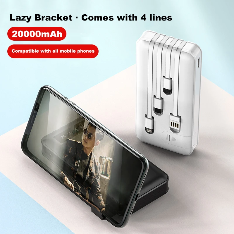 DIGIBLOOM Shenzhen Mobile Power Power Bank With Mobile Stand Portable Charger USB Slim Power Bank Cargador Portatil