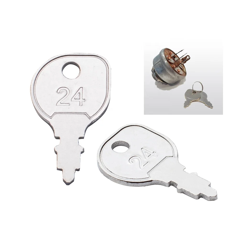 Equipment Key for Indak Club Golf Cart in Multi-Purpose for Ignition and Replacement and for Case Vintage Backhoe and Tractor
