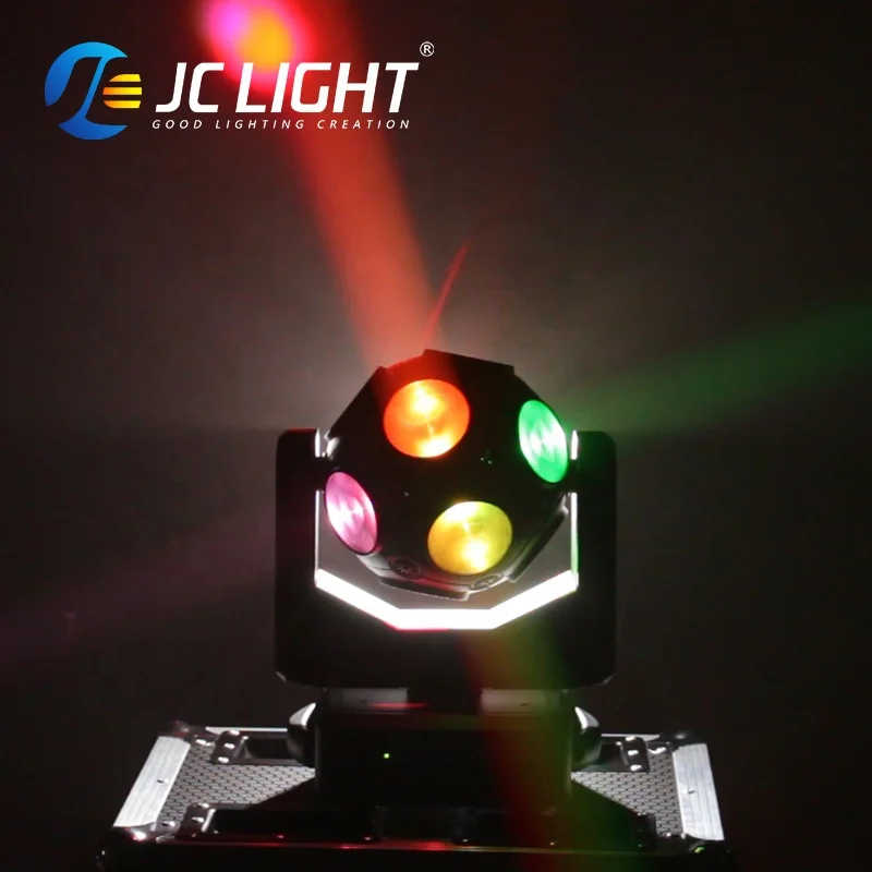Dj Equipment RGBW Moving Head Beam 4 in 1 12pcs 10w LED Football Movement Pan/Tilt Dmx Disco Lights