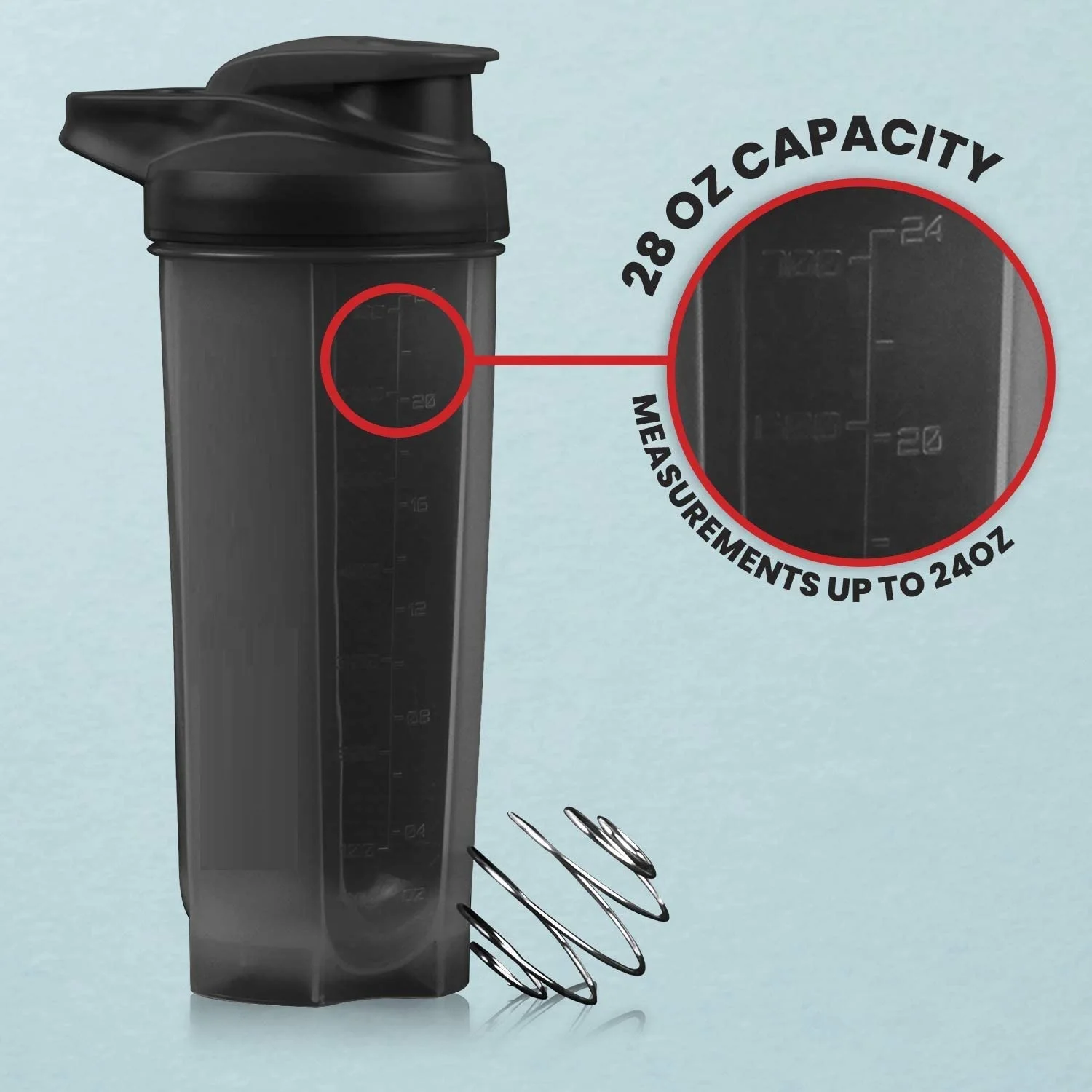 Бутылки-шейкеры для напитков без бисфенола А со стальным шариком