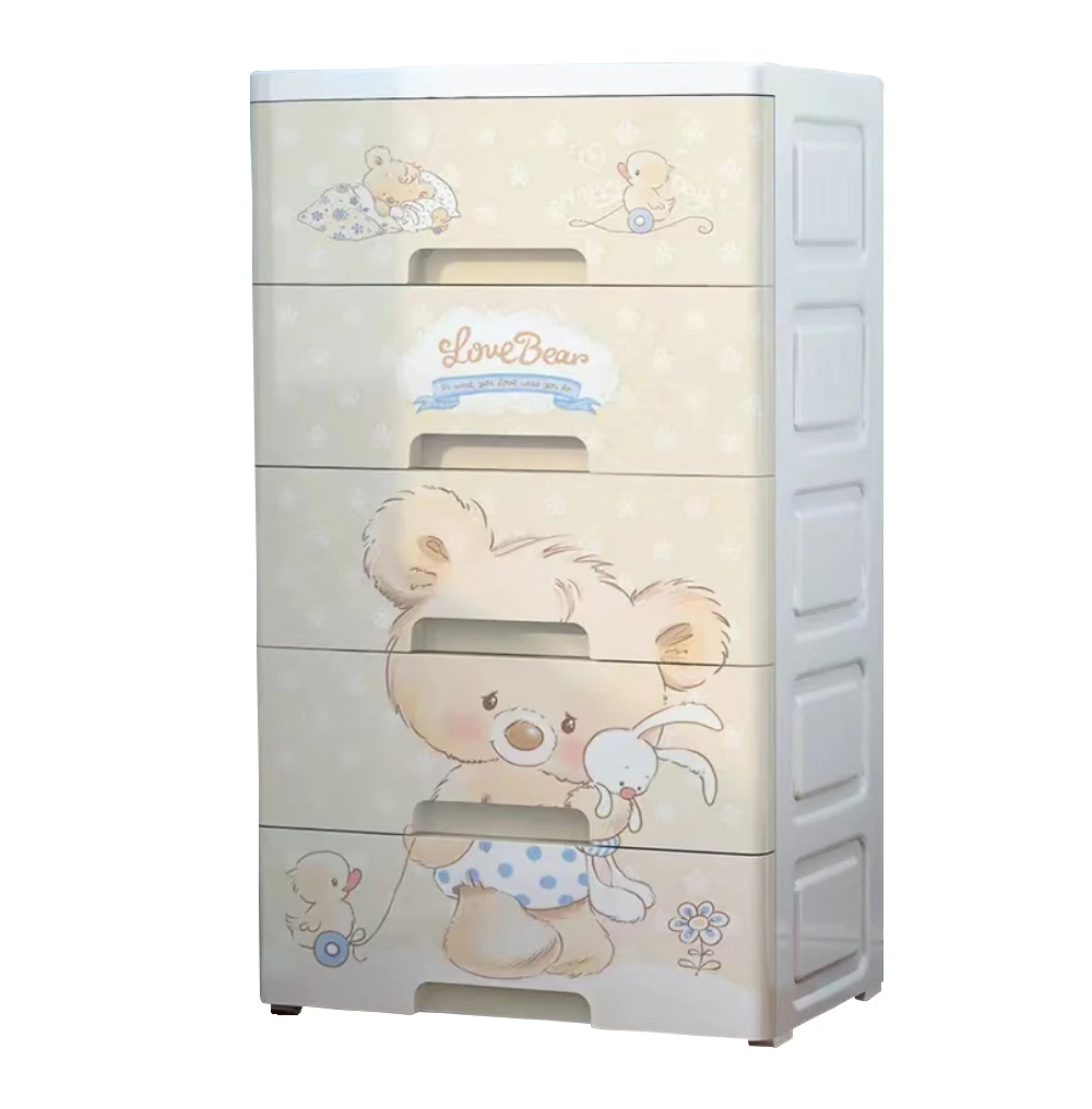 Drawer Type Plastic Drawer Baby Wardrobe Baby Children Tidy Storage Box Toys Multilayer Storage Cabinet