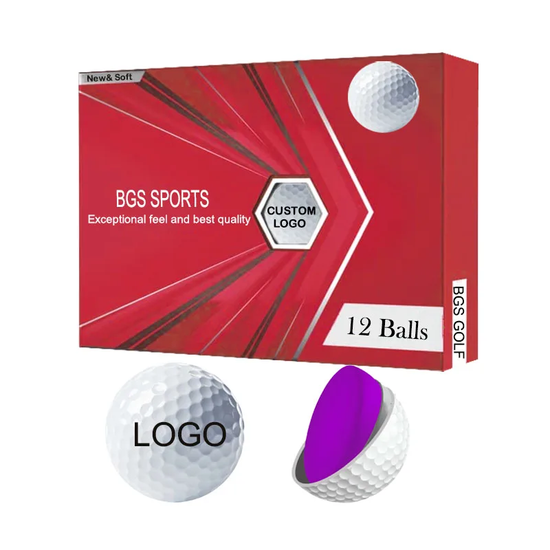 Top Ranking 2 3 4 Layers USGA Standard Soft Urethane Custom Golf Balls Tournament Custom Logo Premium Golf Ball Urethane