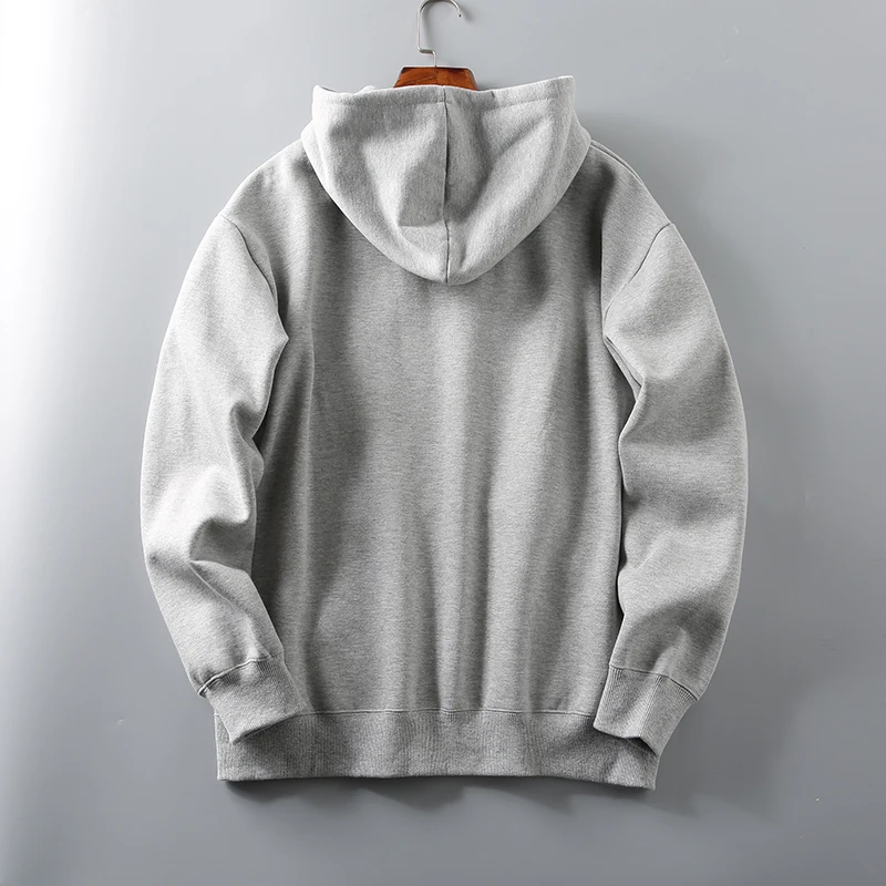 Reverse Weave Combed Cotton blank Fleece zip up  Hoodie