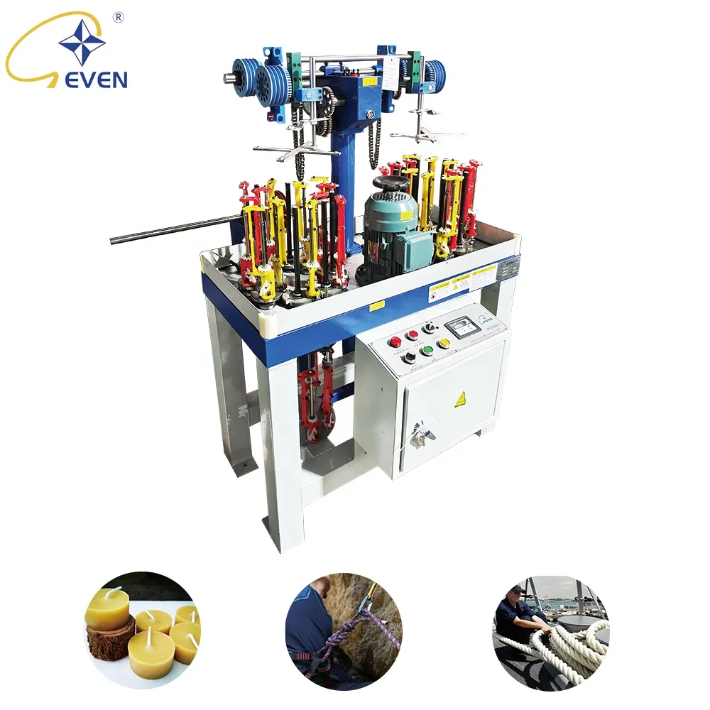 CE Best Price 3 Spindle 8 Head Braiding Machine, High Speed Braiding Machine Used for Weaving Candle Wicks