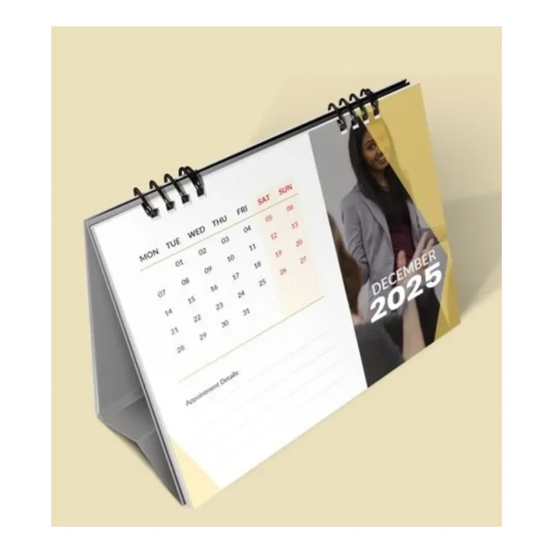 Desk calendar with note pad/desk calendar design/Special print desk calendar custom desk pad table calendar printing