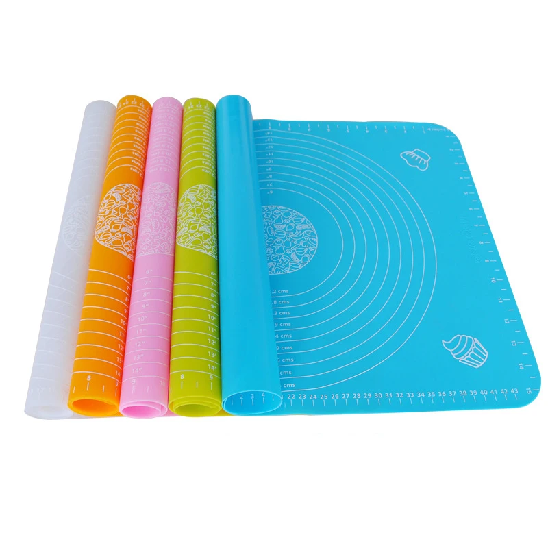 Silicone Baking Mats with Measurements Non-slip BPA-Free Heat Resistant Non Stick Sheet Mat