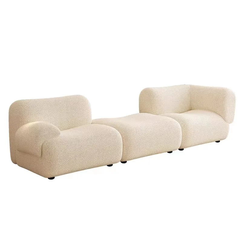 Black velvet modern three-seat sofa Hotel Lobby Living Room L-shape corner sofa module combination Villa multi-seat sofa