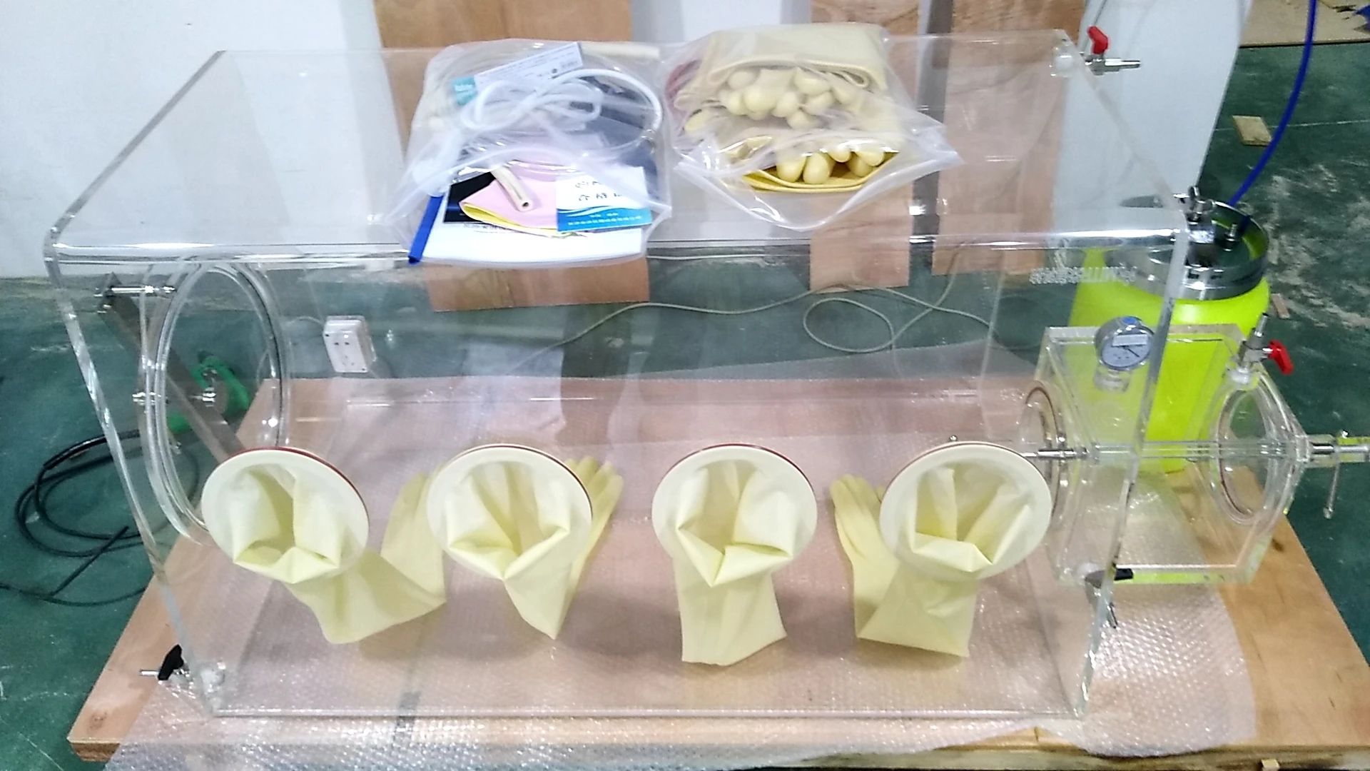 Widely Used In Ultra-pure Environment Cleaning Inert Gas Glovebox Machines And Equipments Acrylic Glove-Box