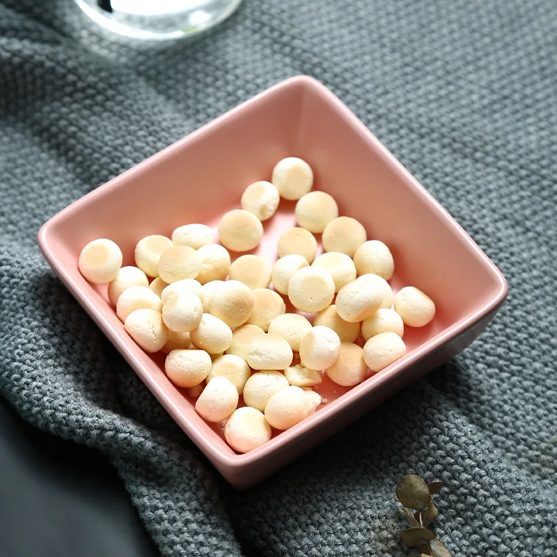
Ceramic plate drop glaze square ceramic flavor dish solid color household ceramic pickle tableware set has a variety of colors 