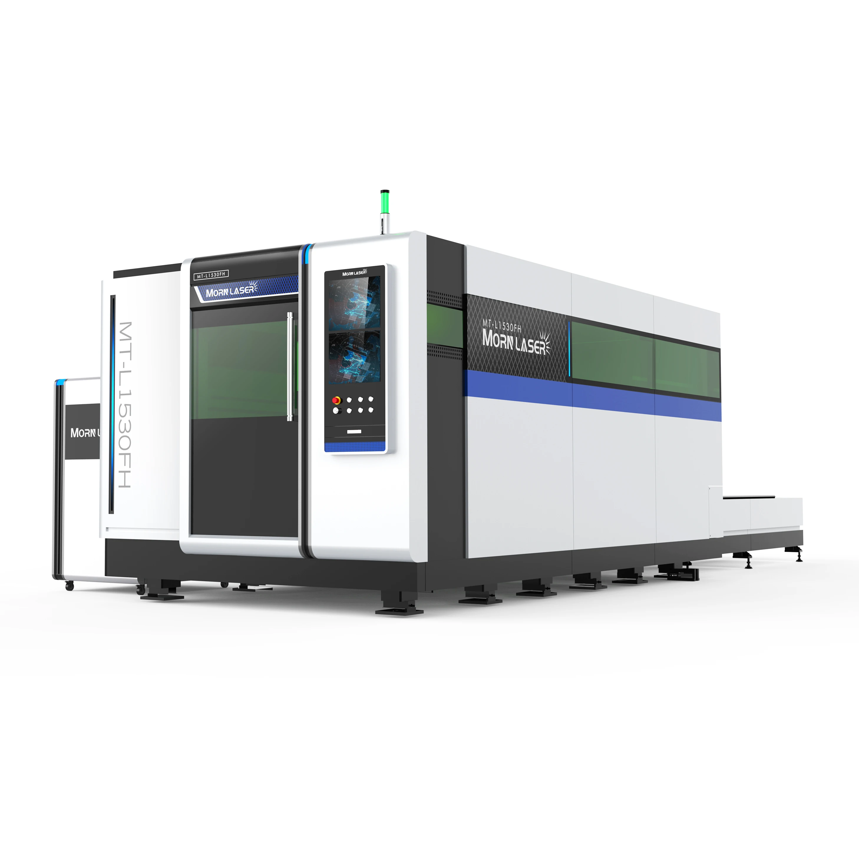 1kw 2000W 3kw safety cover fiber metal laser cutting machine with two exchange platform