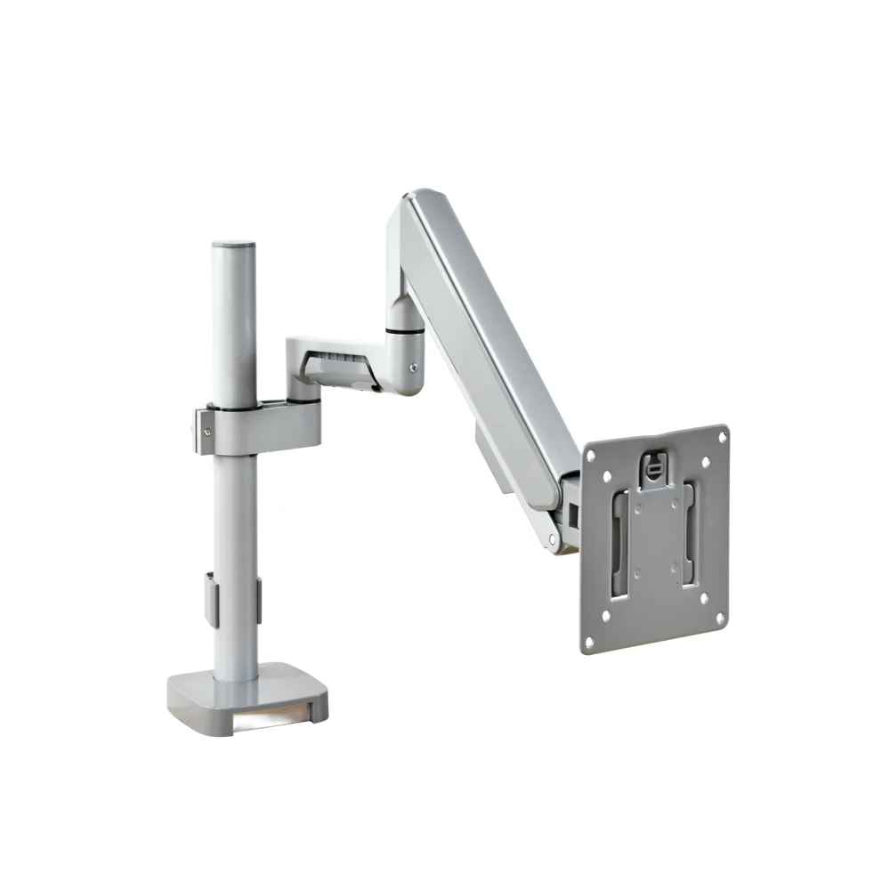 Custom logo Stable loading Vesa Sliver Adapter Lcd Led Desk Stand Single Arm Monitor Mount
