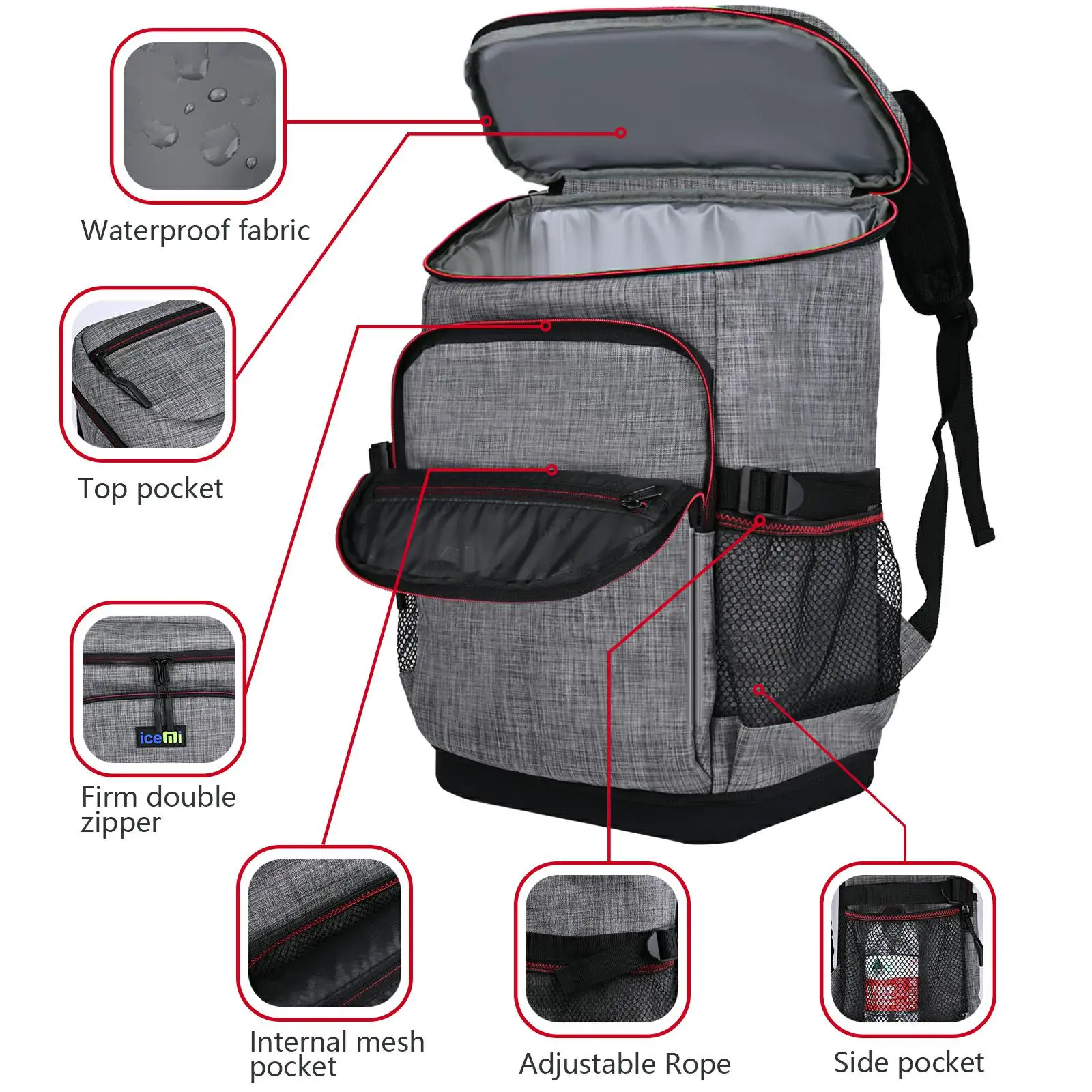 Best Selling Camping Beach Backpack Cooler Bag With Factory Price