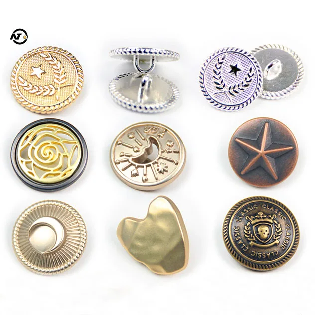Metal Hand-stitched Buckles Cambered Anchor Buckle decorative buttons