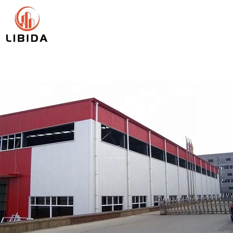 Chicken coop prefabricated steel structure warehouse building workshop with storage