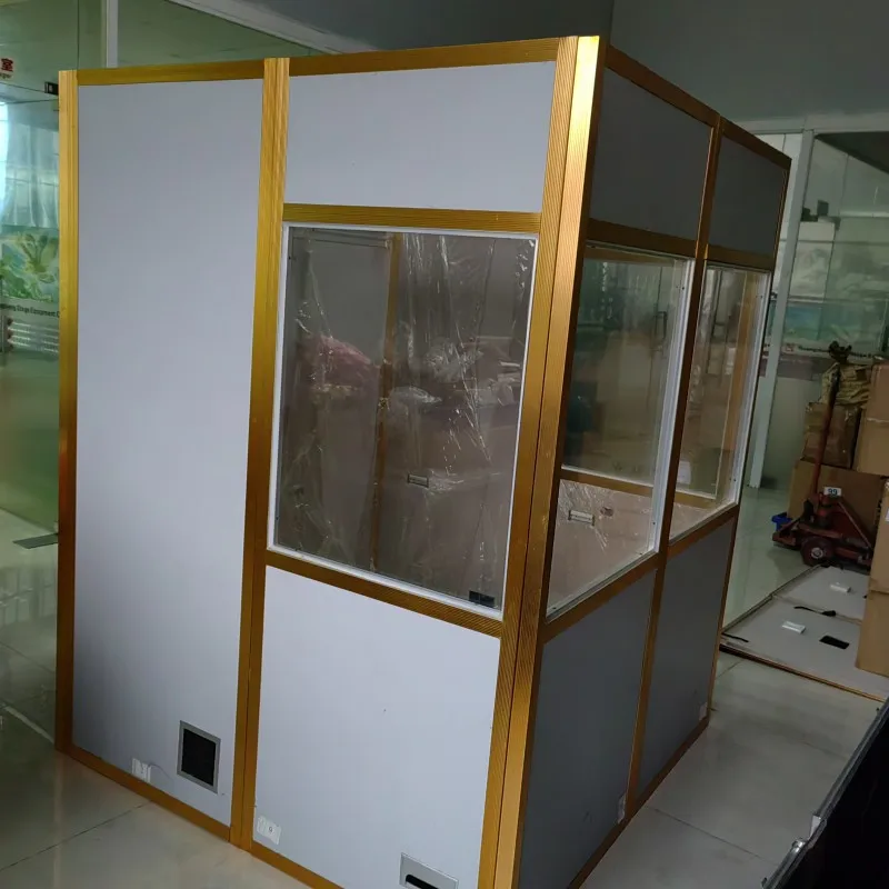 Translation Equipment Simultaneous Interpretation Language Distribution Conference Room Sound System 3 Person Interpreter Booth