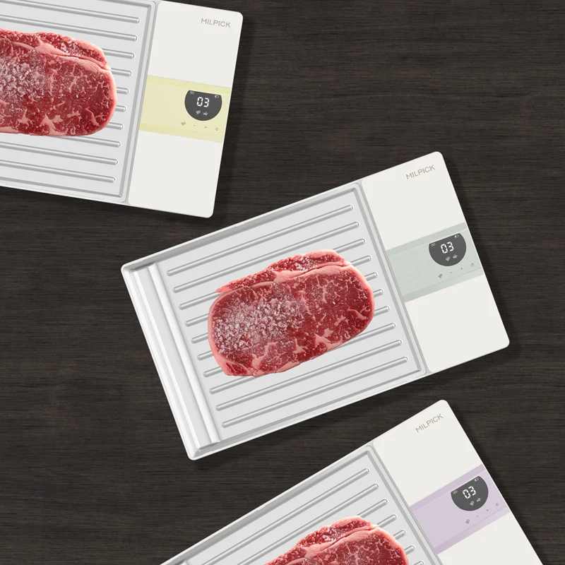 Hot selling products safest way frozen food best meat thawing board aluminium defrosting tray