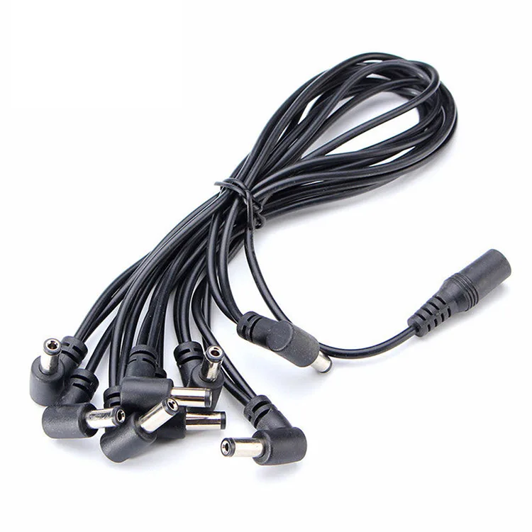Высокое качество 9V 2A 3 4 5 6 8 Way DC кабель прямой угол Дейзи цепные эффекты для гитарных педалей