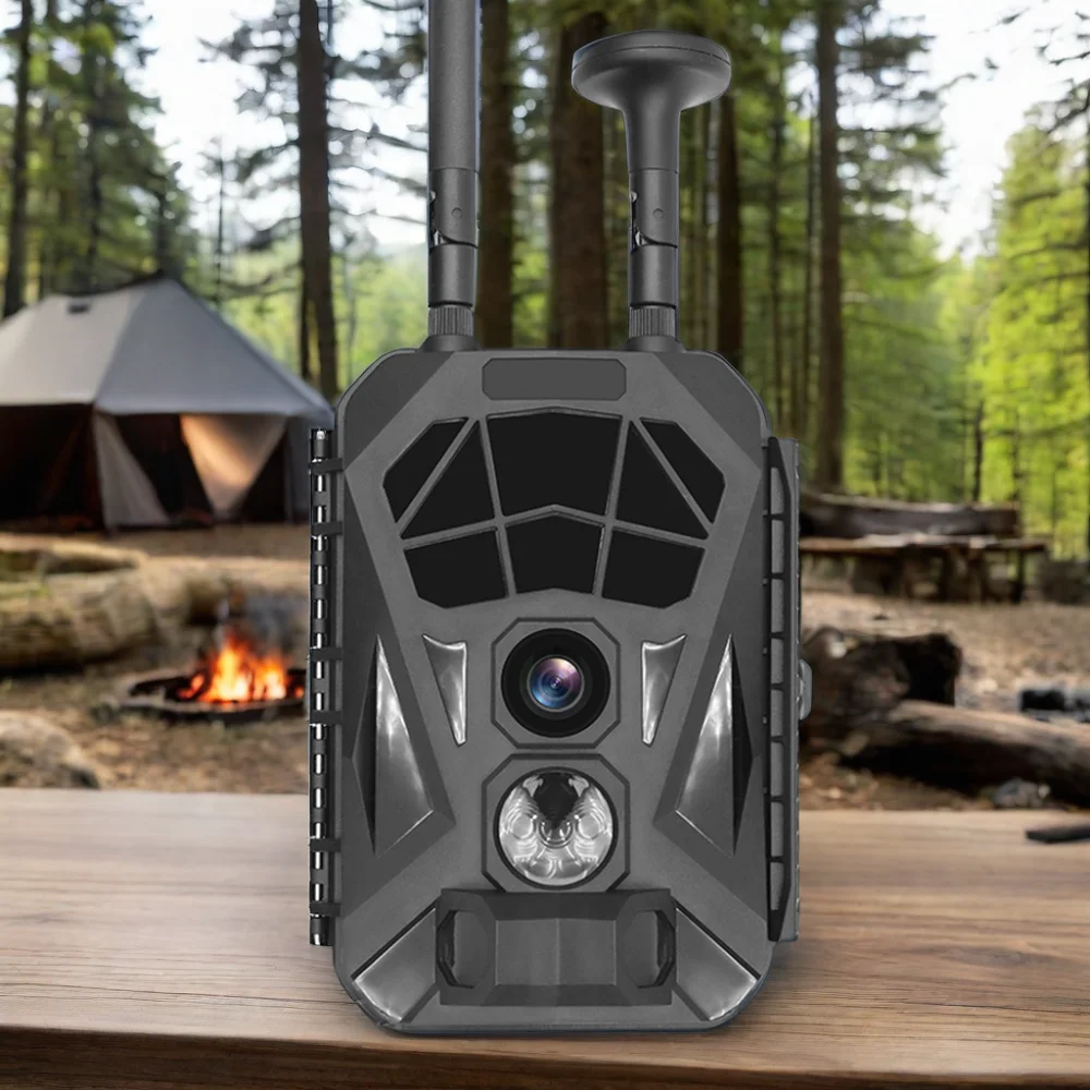 New 4G LTE GPS Wildlife Hunting Camera 512GB 1080p Outdoor Wireless Cellular Trail Camera APP Control NIR sensor CMOS Sensor
