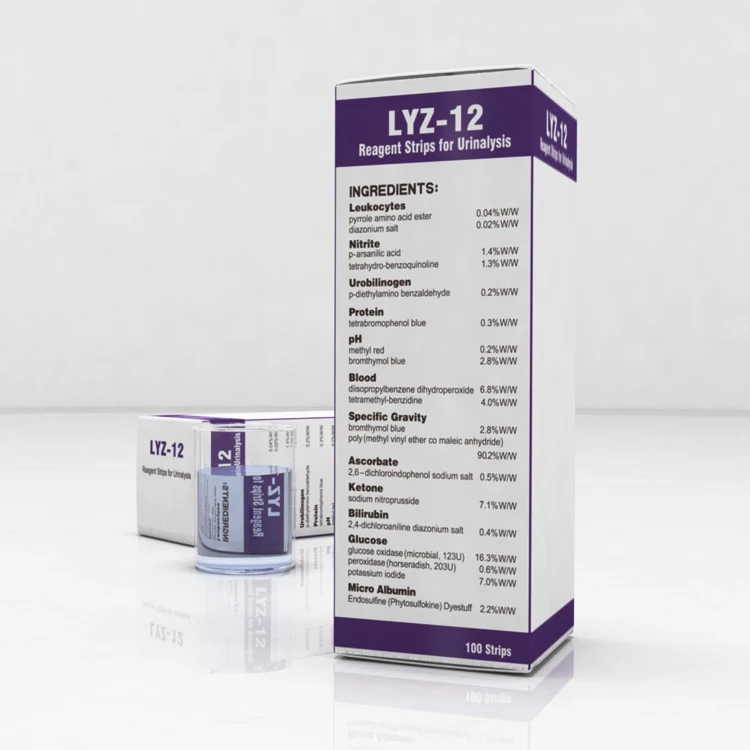 Supplier customized dog cat & human urinalysis 12 parameter urine test strip