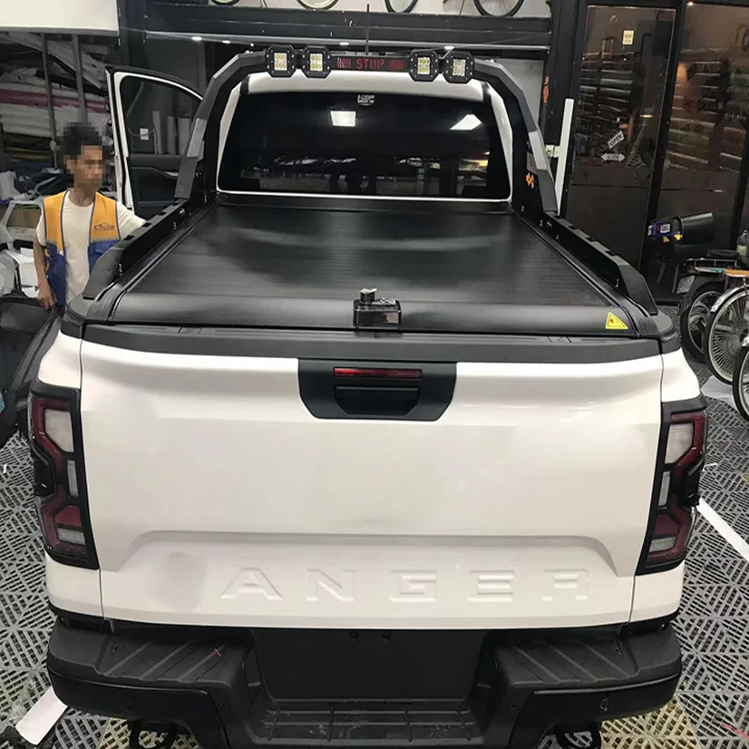 retractable pickup bed tonneau cover 4x4 aluminum roller lid for ford ranger accessories