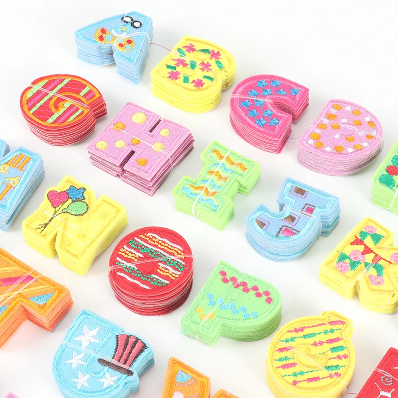 Hot sale custom Heat Press 3d Puff Logo Badges Embroidered Patch Sew On Iron On Clothing Patches Embroidery Letters Patch