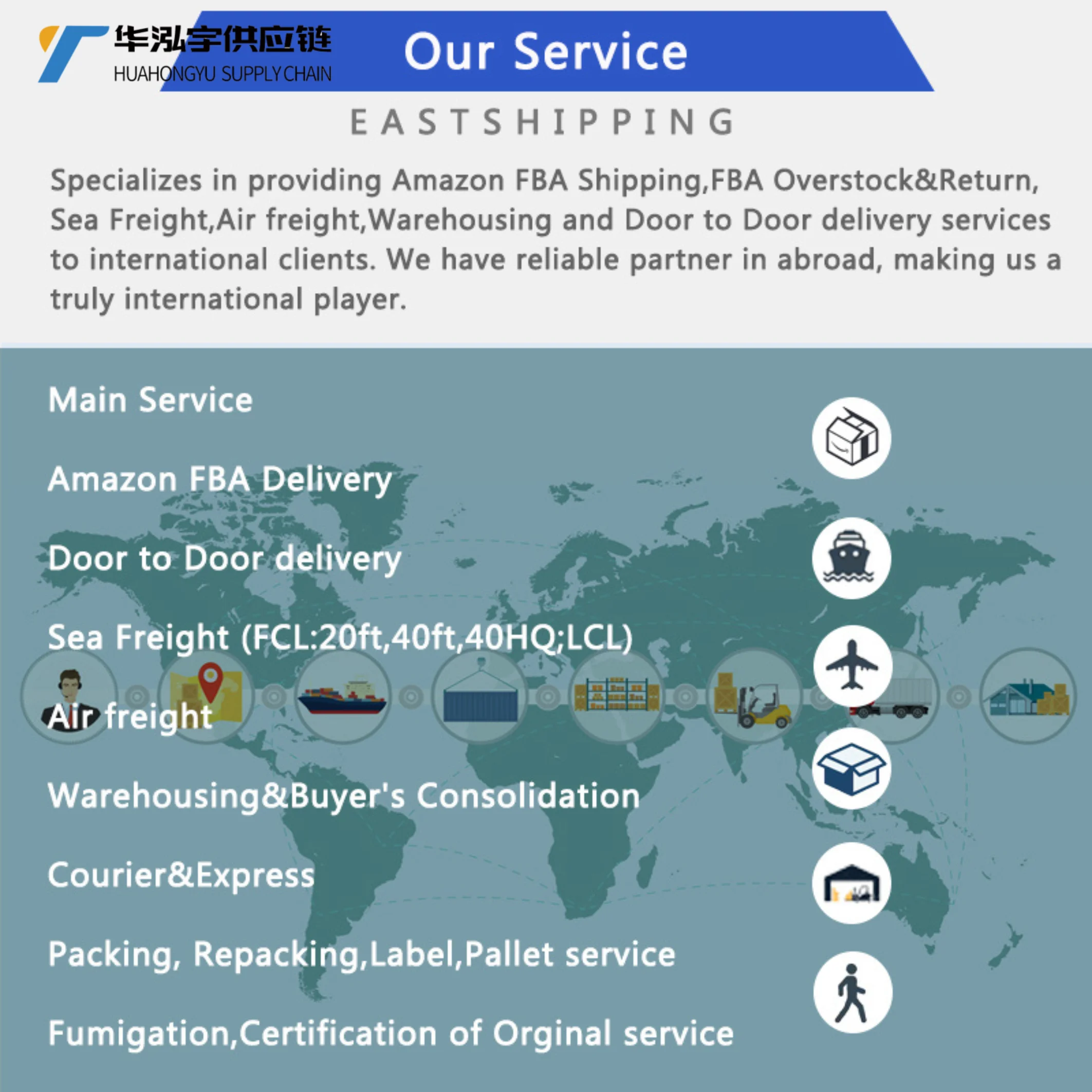China Top 10 DDP Air Sea Freight Forwarder UPS FedEx DHL Express Shipping Agent To USA/Europe/CA/AE/AU