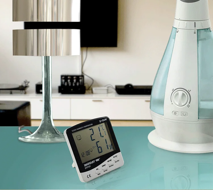 all-sun ETP101 Digital Thermo-hygrometer Dew-point Meter with Humidity Alarm thermometer Moisture meter