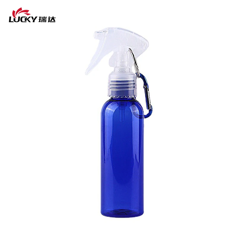 60ML Portable Plastic Color Mini Trigger Sprayer PET Key Chain Spray Bottle For Hand Sanitizer Alcohol Bottle